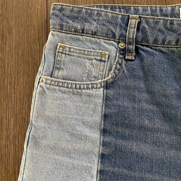 BDG Urban Outfitters Button Fly Denim Shorts. Distressed raw edge. Loose fit. - Picture 4 of 6